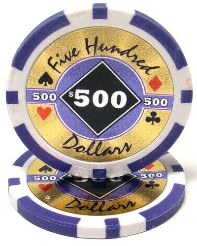 (25) $500 Black Diamond Poker Chips