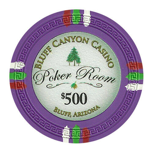 (25) $500 Bluff Canyon Poker Chips