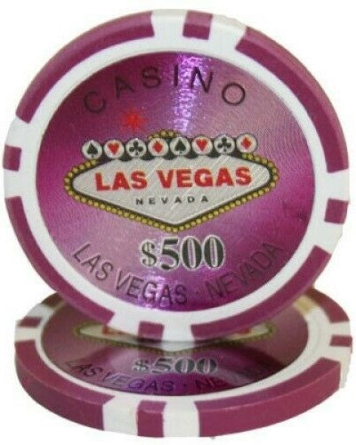 (25) $500 Las Vegas Poker Chips