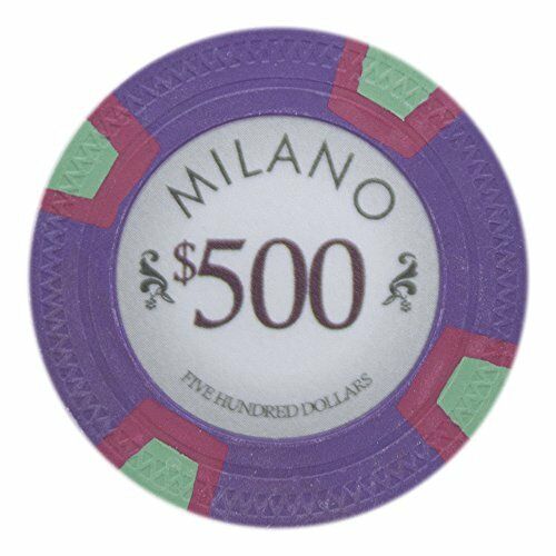 (25) $500 Milano Poker Chips