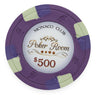 Purple $500 Monaco Club poker chip