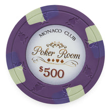 Load image into Gallery viewer, (25) $500 Monaco Club Poker Chips