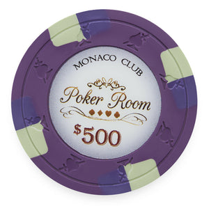 (25) $500 Monaco Club Poker Chips