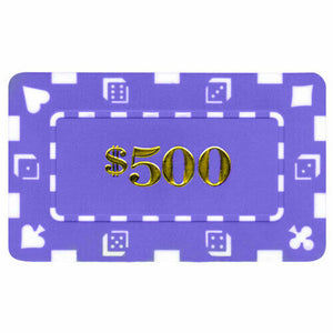 (5) $500 Poker Plaques