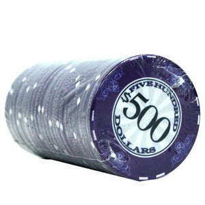 (25) $500 Scroll Poker Chips