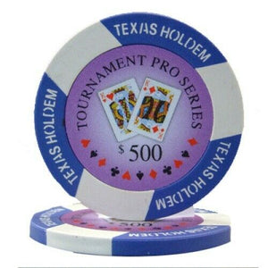 (25) $500 Tournament Pro Poker Chips