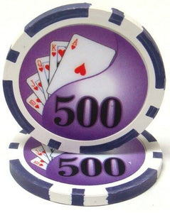 (25) $500 Yin Yang Poker Chips