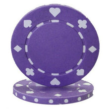 Load image into Gallery viewer, (25) Purple Suited Poker Chips