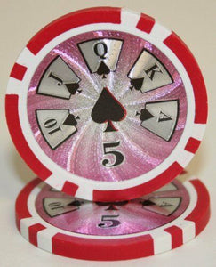(25) $5 High Roller Poker Chips