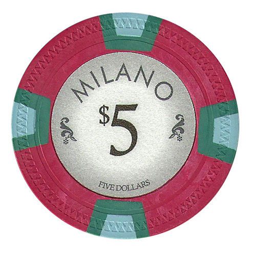 (25) $5 Milano Poker Chips