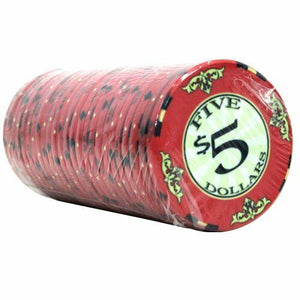 (25) $5 Scroll Poker Chips