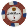 Red $5 Showdown poker chip