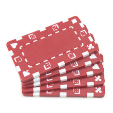 Load image into Gallery viewer, (5) Red Poker Plaques