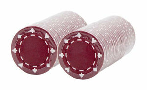 (25) Red Suited Poker Chips