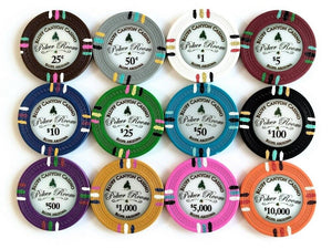 500 Bluff Canyon Poker Chip Set with Black Aluminum Case