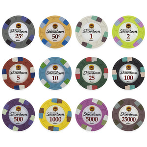 1000 Showdown Poker Chip Set with Aluminum Case