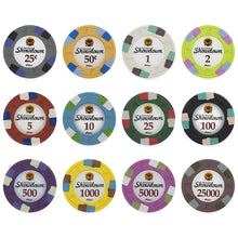 Load image into Gallery viewer, 500 Showdown Poker Chip Set with Black Aluminum Case