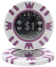 Load image into Gallery viewer, (25) $1 Coin Inlay Poker Chips