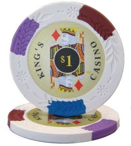 (25) $1 Kings Casino Poker Chips