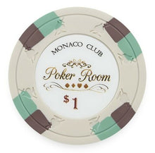 Load image into Gallery viewer, (25) $1 Monaco Club Poker Chips