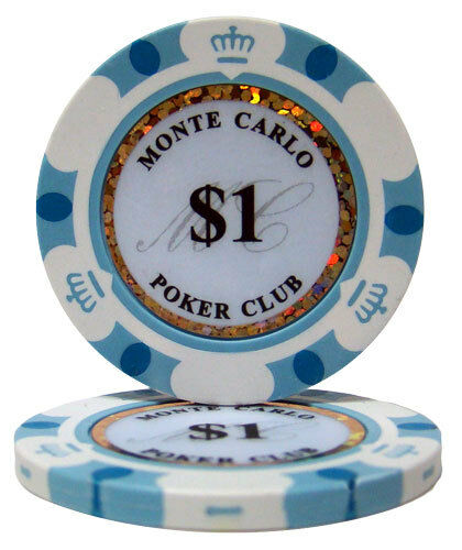 (25) $1 Monte Carlo Poker Chips