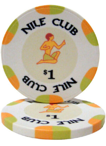 (25) $1 Nile Club Poker Chips