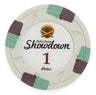 White $1 Showdown poker chip