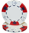 White Crown & Dice poker chip