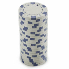 Load image into Gallery viewer, (25) White Striped Dice Poker Chips