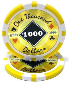 (25) $1000 Black Diamond Poker Chips