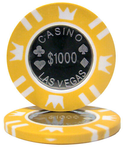 (25) $1000 Coin Inlay Poker Chips