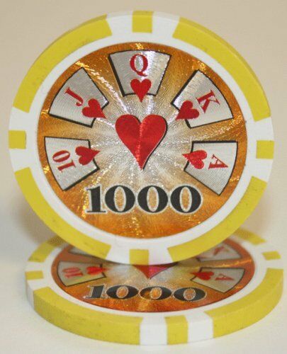 (25) $1000 High Roller Poker Chips