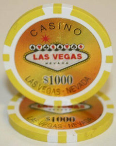 Las Vegas Poker Chip Sample Set