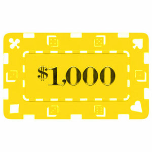 (5) $1000 Poker Plaques