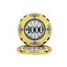 Yellow $1,000 Scroll poker chip
