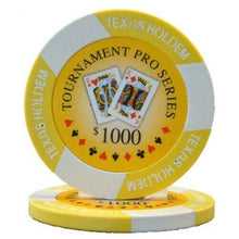 Load image into Gallery viewer, (25) $1000 Tournament Pro Poker Chips