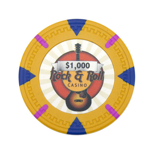 (25) $1000 Rock & Roll Poker Chips