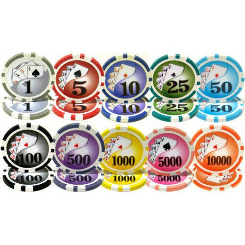 Yin Yang 14g clay composite poker chips